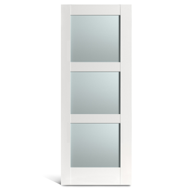 3 ライト PVC ガラス フレンチ ドア