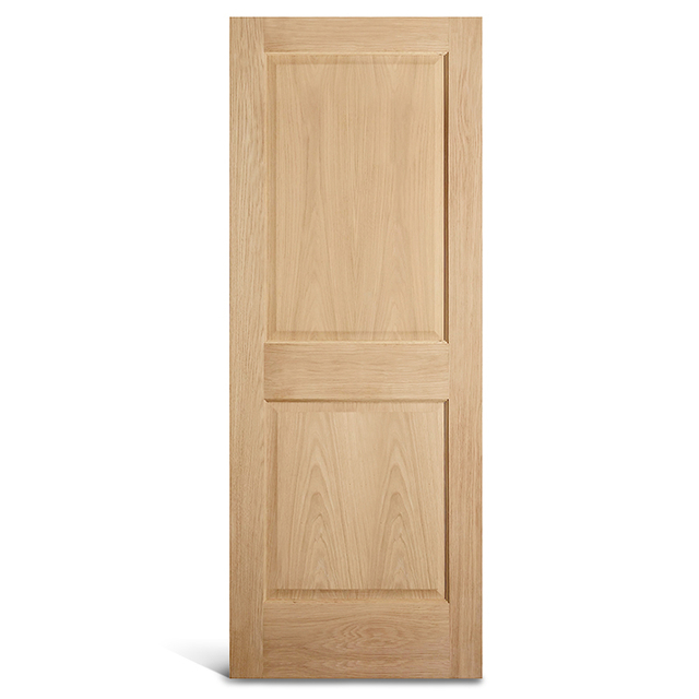 2 パネル スクエア トップ オーク パネル ドア