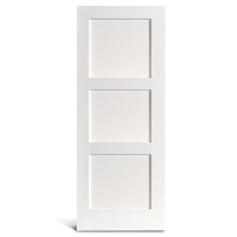 塗装済み縦型シェイカー ドアを備えた 3 つのフラット パネル スクエア