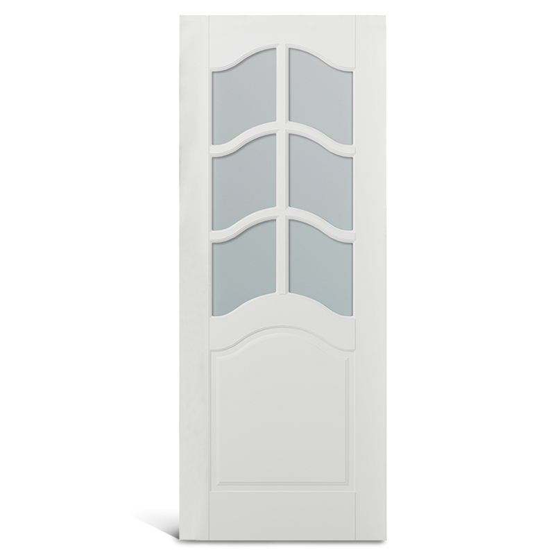 7 ライト アーチ トップ ガラス PVC 成形ドア