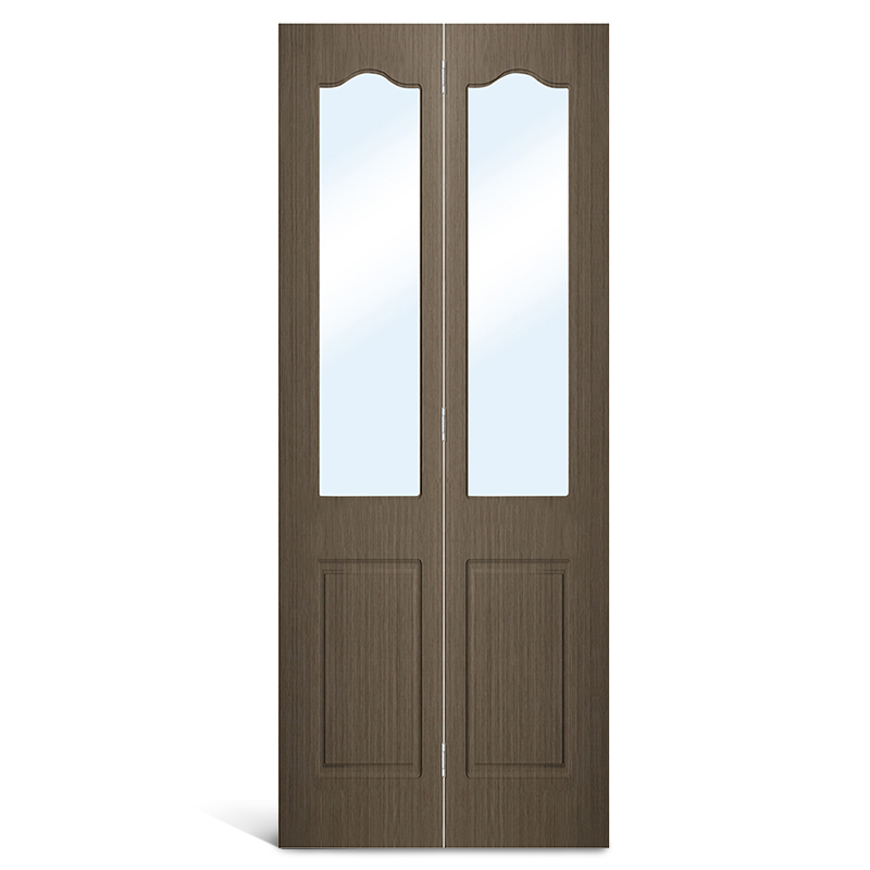 4 パネル アーチ トップ ガラス PVC Bifold ドア