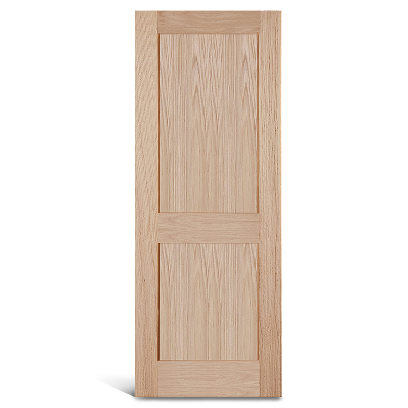 2 フラット パネル オーク シェーカー ドア