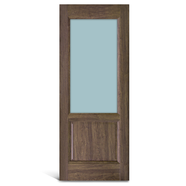 2 パネル ガラス PVC パネル ドア