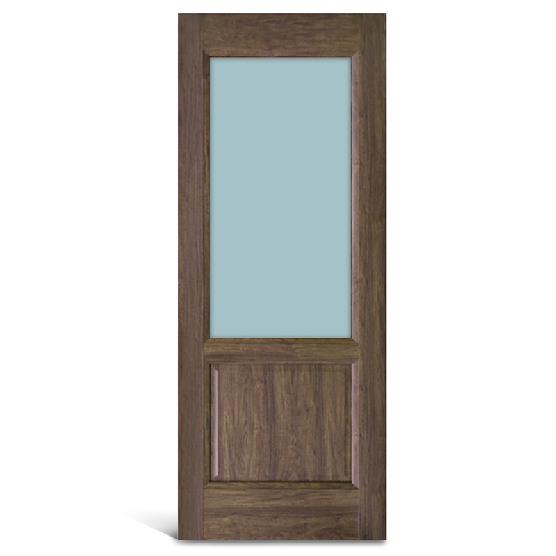 2 パネル ガラス PVC パネル ドア