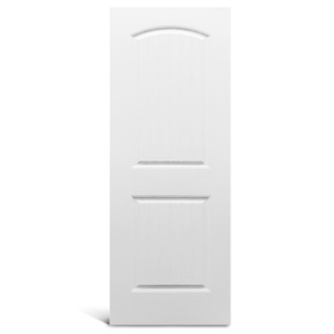 2 パネル ラウンド トップ テクスチャ下塗り成形ドア