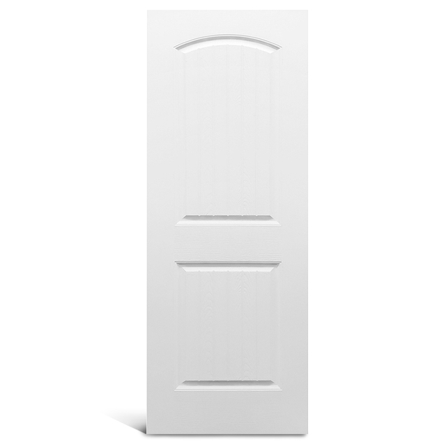 2 パネル ラウンド トップ テクスチャ下塗り成形ドア